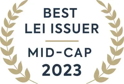 Beste LEI-uitgever in de Mid-Cap-categorie 2023